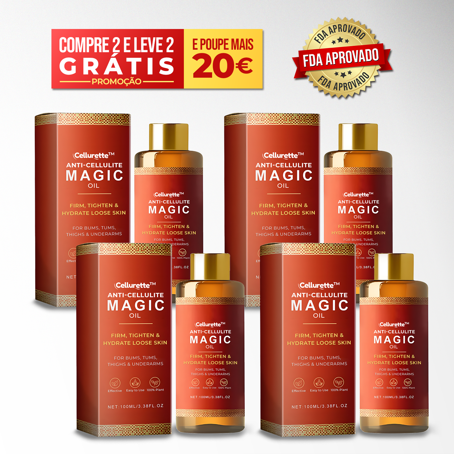 Compra 2 y llévate 2 Aceite Mágico Anticelulitis 100ml