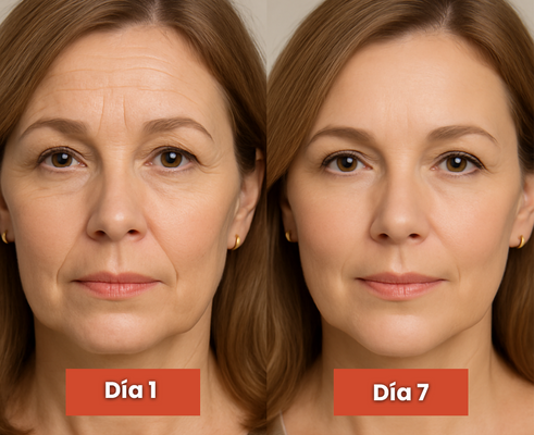 Before and after comparison