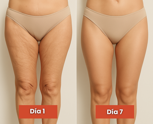 Before and after comparison