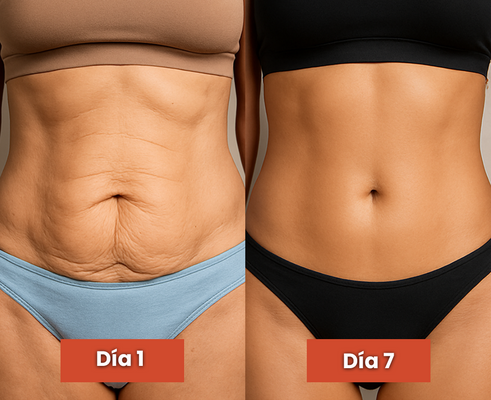 Before and after comparison